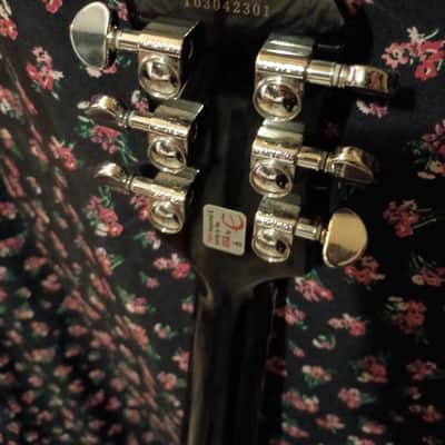 Epiphone 2003 Les Paul Standard Plus Top made in Korea 2003 Trans Black MIK Saein Factory image 6