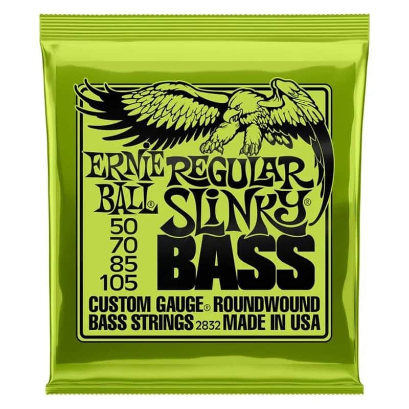 Ernie Ball 2832 Regular Slinky Round Wound Electric Bass Strings (50-105) - 3 PACK image 1