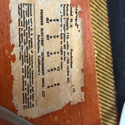 1959 Fender Tweed Harvard w/ Original Cover, NOS Tubes image 13