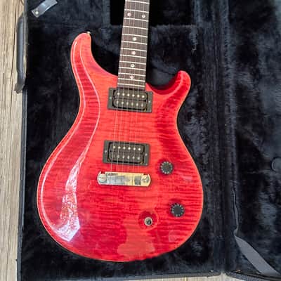 PRS McCarty 1999 - Scarlet Red raspberry flame top electric guitar with case image 2