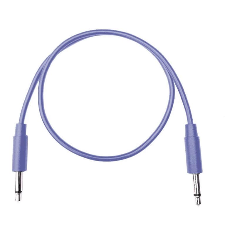 Tendrils Cables Straight Eurorack Patch Cables (10cm Indigo) 6 Pack image 1