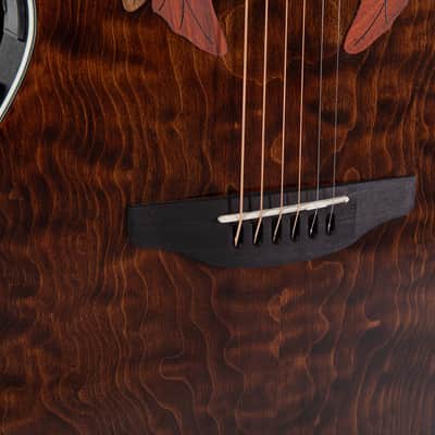 Ovation CE48P Celebrity Series Elite Plus Super Shallow Acoustic-Electric Guitar Tiger Eye image 10