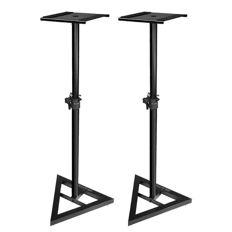Clutch CL-MS2 Adjustable Height Heavy Duty Studio Monitor Speaker Stands (Pair) image 1