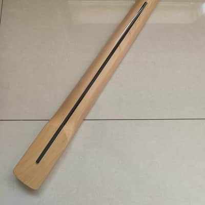 Maple Guitar Neck with Rosewood Fretboard Block Inlay - 22Fret Reverse headstock image 5