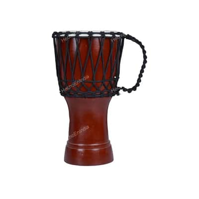 Solid Metalic Red African Djembe Drum Bongo Wood Good Sound Musical Instrument image 5
