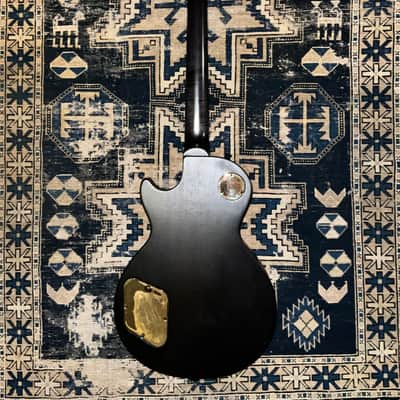 2021 Gibson Demo Shop Les Paul Raven Modified Tribute Flamed Neck Black & Gold image 4