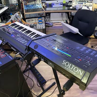 Rare Vintage Analog Solton Ts4k synth keyboard and the MS40 Expander with PSU, rare foot controller, manual and schematic! image 3