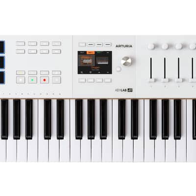 Arturia KEYLAB 49-Key Mk3 White USB Midi Keyboard Controller+On-Stage X-Stand image 2