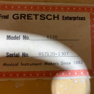 Gretsch Nashville 6120 Hollowbody MIJ 1995 Stain Orange Japan w/ OHSC image 24