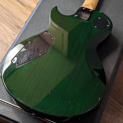 ESP The Eclipse Electric Guitar Japan Vintage Late 80s Early 90s Trans Emerald Green W/OHSC image 21