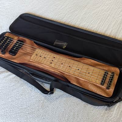 Mini Travel Headless Lap Steel Guitar – Mahogany & Maple, P90 Pickup, Gig Bag image 9