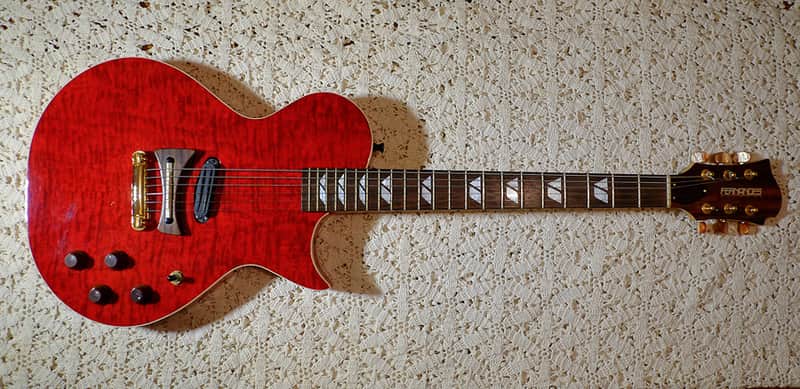 Fernandes Monterey LSA-65 1990s Flame Maple Red image 1