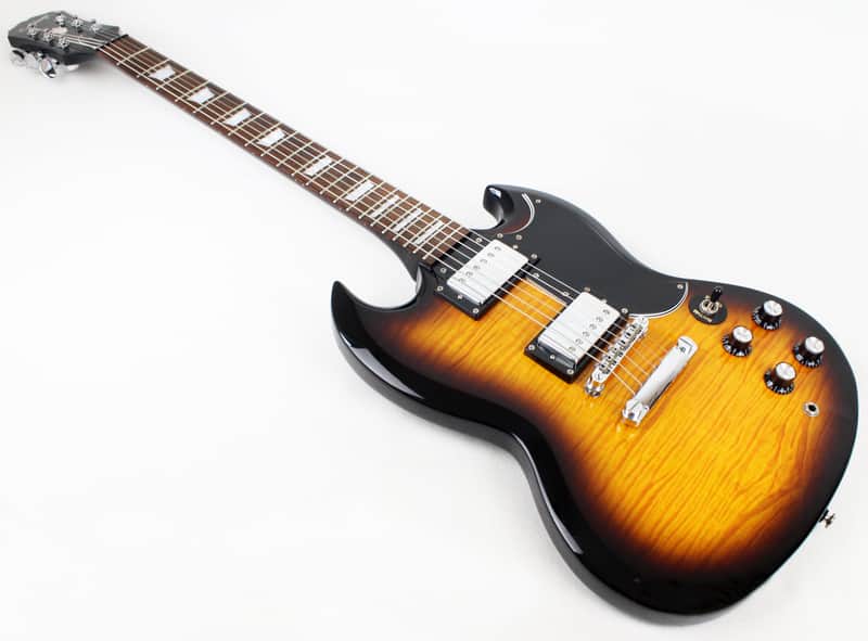 RARE* Epiphone SG G-400 Deluxe Flametop Electric Guitar in Vintage