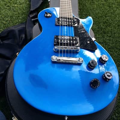 Limited Edition 2002 Les Paul Studio in Lake Placid Blue - no-dot ebony board image 6