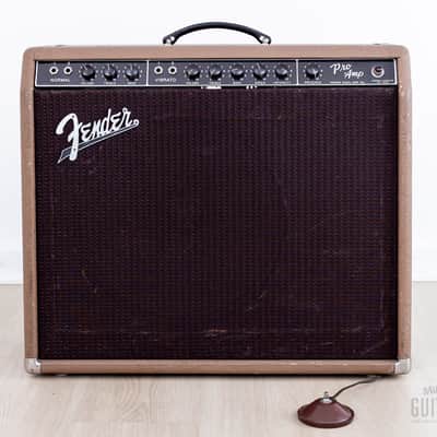 1962 Fender Pro Brown Panel Pre-CBS Vintage Tube Amp 1x15 w/ Jensen P15N image 2