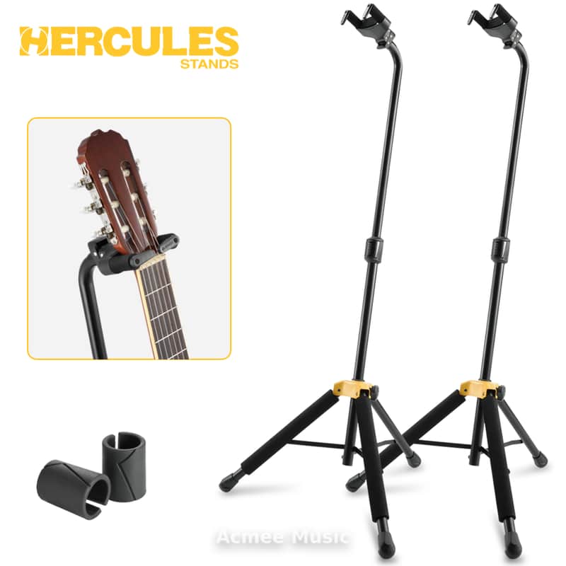2-PACK Hercules GS414B PLUS Durable Auto Grip Adjustable Guitar Stand image 1
