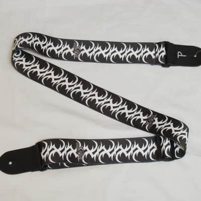 PERRI's Tattoo Johnny TRIBAL black and white polyester Guitar strap - NEW image 1