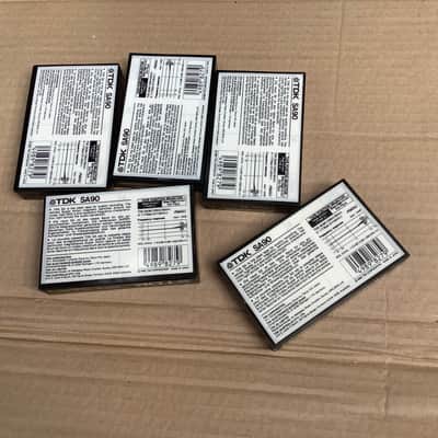 5 x TDK SA 90 Vintage Audio Cassette Blank Tape New Sealed Made in Japan Type II image 2