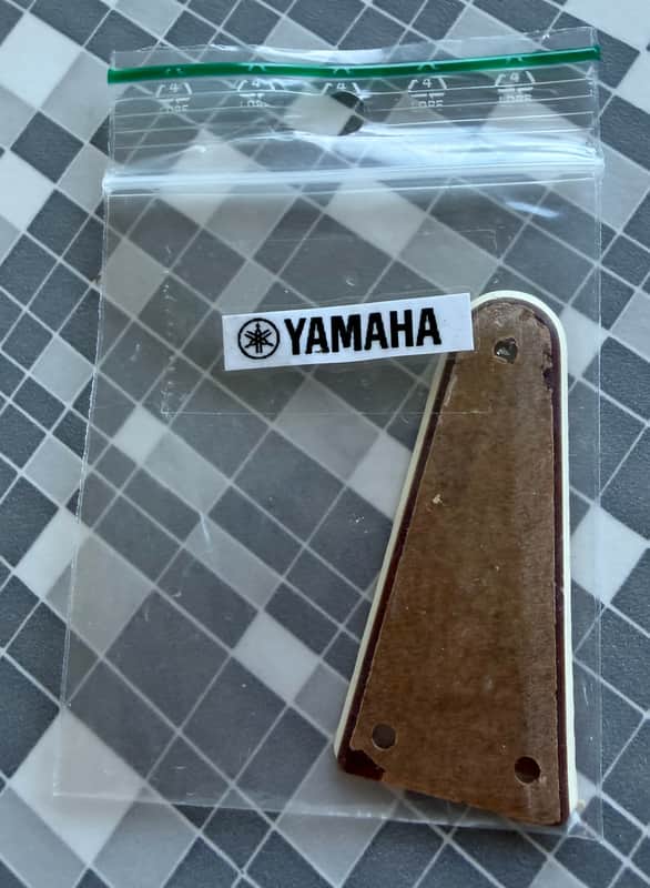 Immagine Yamaha Acoustic Guitar Truss rod cover for 1970s FG 160,170,180 [Protective film still on] 70s - Brown - 1