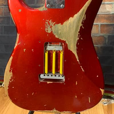 Fender Stratocaster Custom Shop Relic Body 1969 Candy Apple Red True Temperament Neck image 11