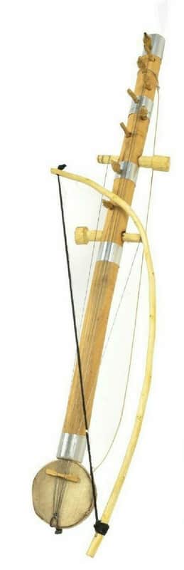 Handmade Ravanahatha  Wood Rajasthani Musical Folk Fiddle Sarangi Ravanhatta String Instrument image 1