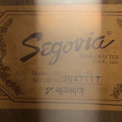 Vintage 1971 Segovia SJ-61 Acoustic Guitar image 4