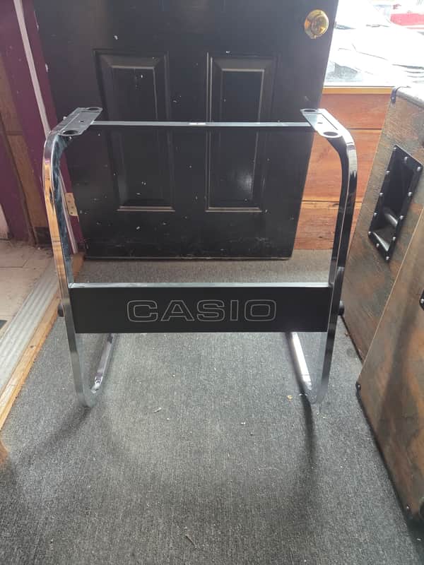 Casio Keyboard stand 1990's, ? - Chrome image 1