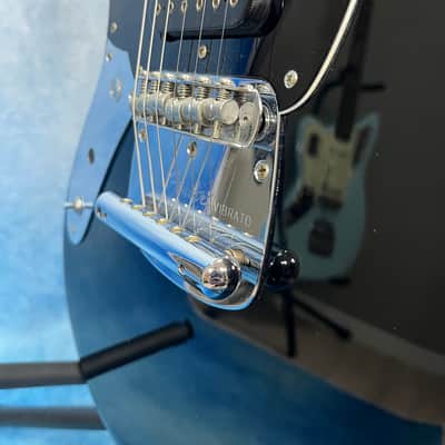 Fender Japan MG-69 Mustang Black Lefty LH (Modified) | Reverb