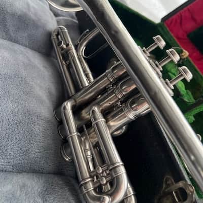 1904 Conn Conqueror Cornet – Silver Plate – Engraved “Exchanged for a Buescher” – King Case image 23