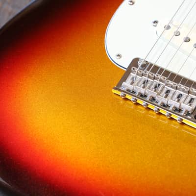 MINTY! 2014 Fender American Deluxe Stratocaster Plus Mystic 3-Color Sunburst w/ Personality Cards + COA OHSC image 6