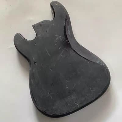 Black Basswood P Bass Style Body image 6