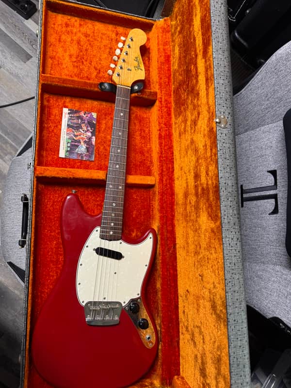 1966 Fender Musicmaster II all original with case candy and original hang tag.