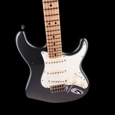 Used 2024 Fender Custom Shop 1968 Stratocaster Journeyman Relic Charcoal Frost Metallic with OHSC image 3