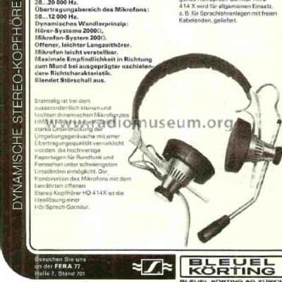 Sennheiser HMD 414 HD 414 headset mic microphone headphones vintage image 11