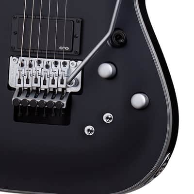 Schecter Damien Platinum 6 FR Electric Guitar - Satin Black (1183) image 6