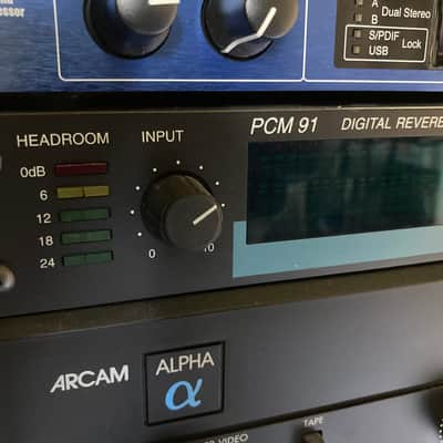 Lexicon PCM 91 Digital Reverberator 1990s - Black image 3