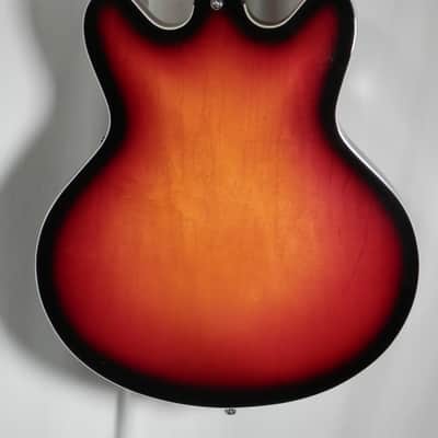 Vox Bobcat V90-SB Sunburst Semi-Hollow Electric with hard case Open box image 7