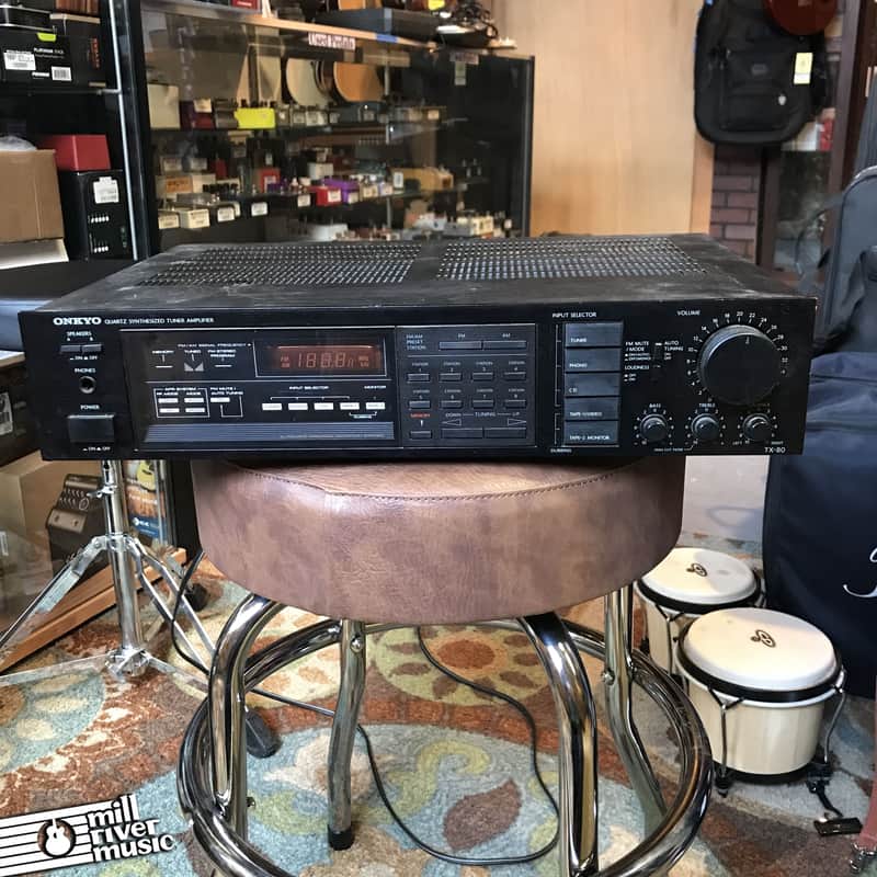 Onkyo TX-80 Quartz Synthesized Tuner Amplifier Vintage 1980s image 1