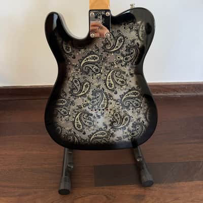 Fender MIJ Limited Telecaster MN Black Paisley 2020-2025 image 5