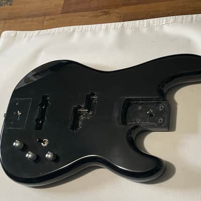 1980's Overseas Kramer Striker 700st Black 4 String Semi Loaded Electric Bass Guitar Body image 2