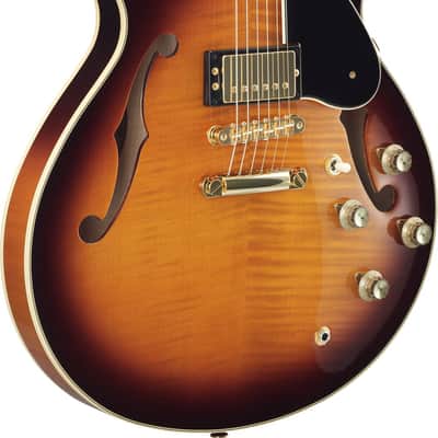 Yamaha SA2200 Hollow Body Electric Guitar - Brown Burst - Made in Japan - 2025 image 2