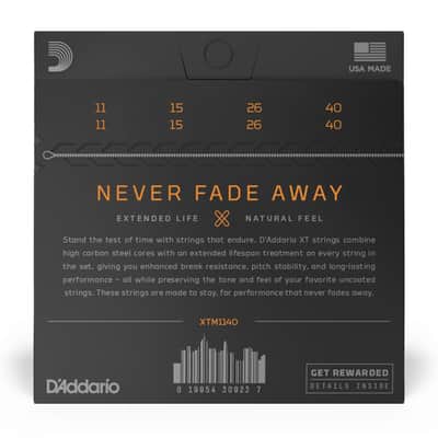 D'Addario XT11/40 Phosphor Bronze Mandolin Strings .011-.040w XTM1140 image 2