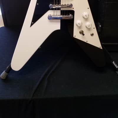 Dean Retro V Michael Schenker Signature Black/White image 2