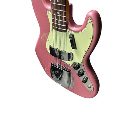 Fender Custom Shop Journeyman 1965 Jazz Bass, Faded Burgundy Mist/Rosewood 9.5 LBS *IN STOCK* image 5