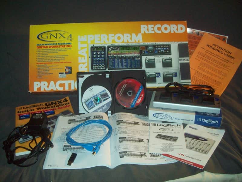 Digitech  GNX4 GNX 4 W/ gig bag, Recording foot switch MFX models 3 cards power guide EC PLEASE Read image 1