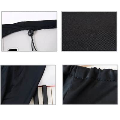 61 Keys Music Keyboard Dust Cover Stretchy Electric Piano Cover with Elastic & Cord Lock image 6