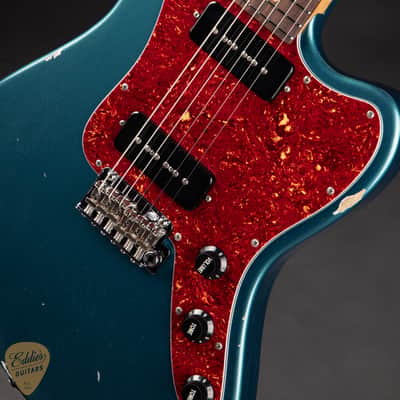2024 - Suhr Eddie's Guitars Exclusive Roasted Classic JM Antique - Ocean Turquoise Metallic image 15