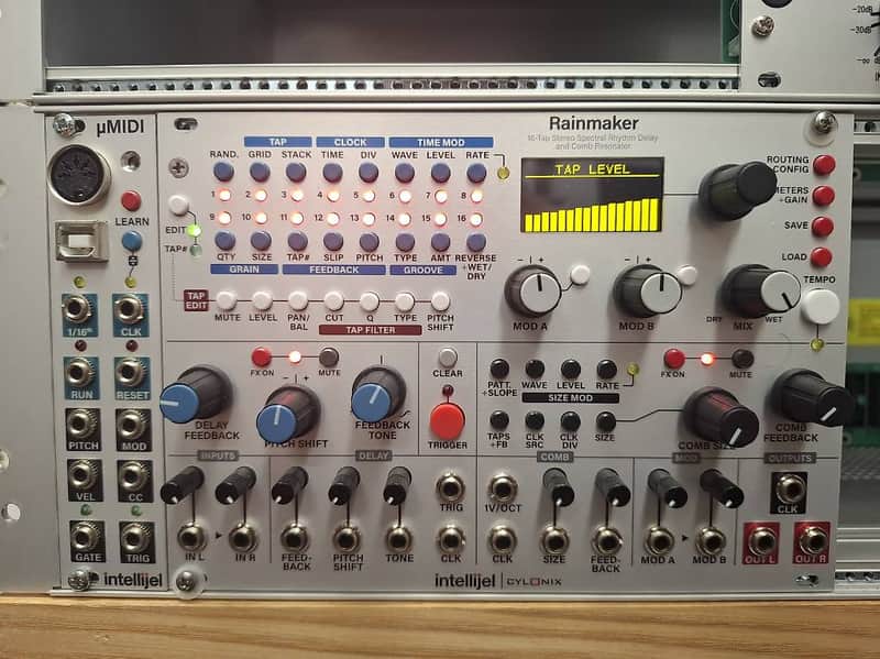 Intellijel Cylonix Rainmaker 16-Channel Delay and Resonator Eurorack Synth Module 2016 - Present - White image 1