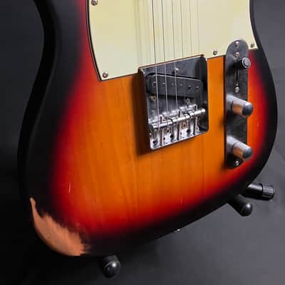JET Guitars JT-350-RLC Relic Tele-Style Electric Guitar 3-Tone Sunburst image 6