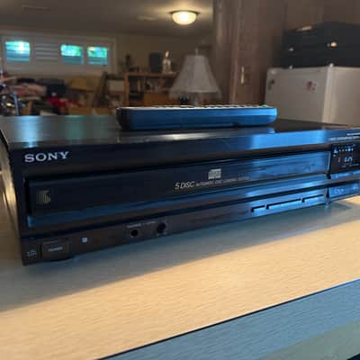Sony CDP-C500 CD Player 5 Disc Carousel Changer Serviced With Remote Sounds Nice image 3